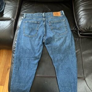 Levi’s Lot 512 Premium Big E Blue Jeans Mens 34x34 Slim Tapered Dark Wash Denim